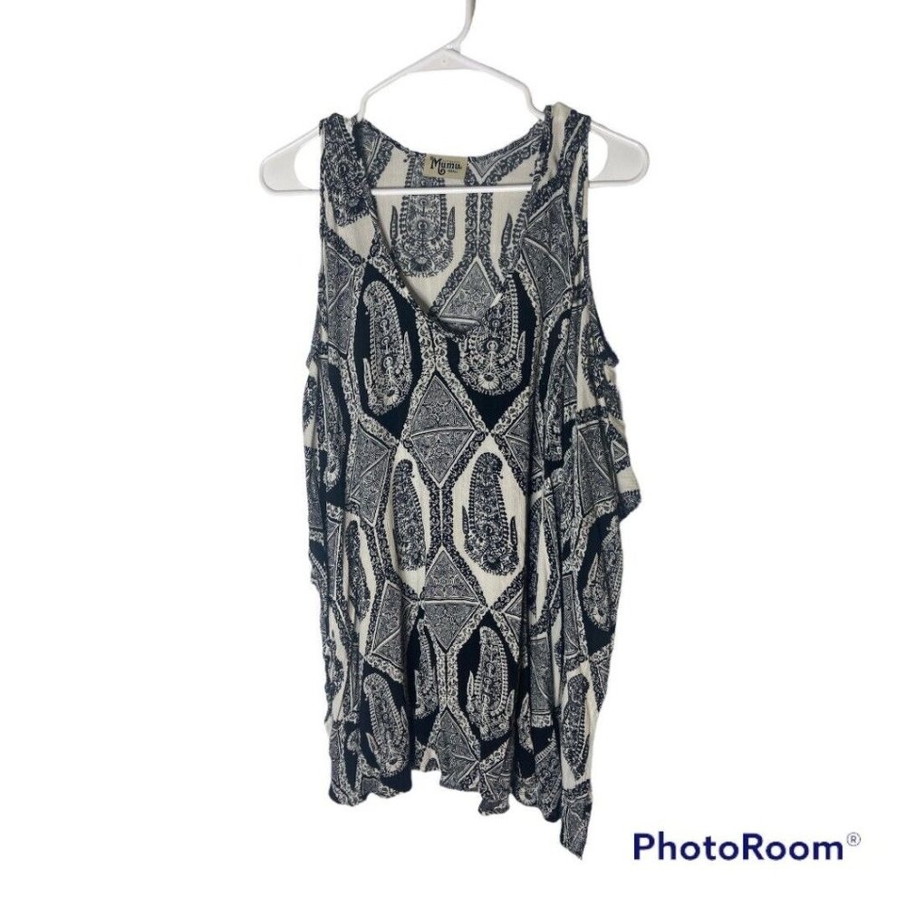 Show Me Your Mumu Peta-Boo Tunic Eat Pray Mu Size Small - Picture 2 of 5